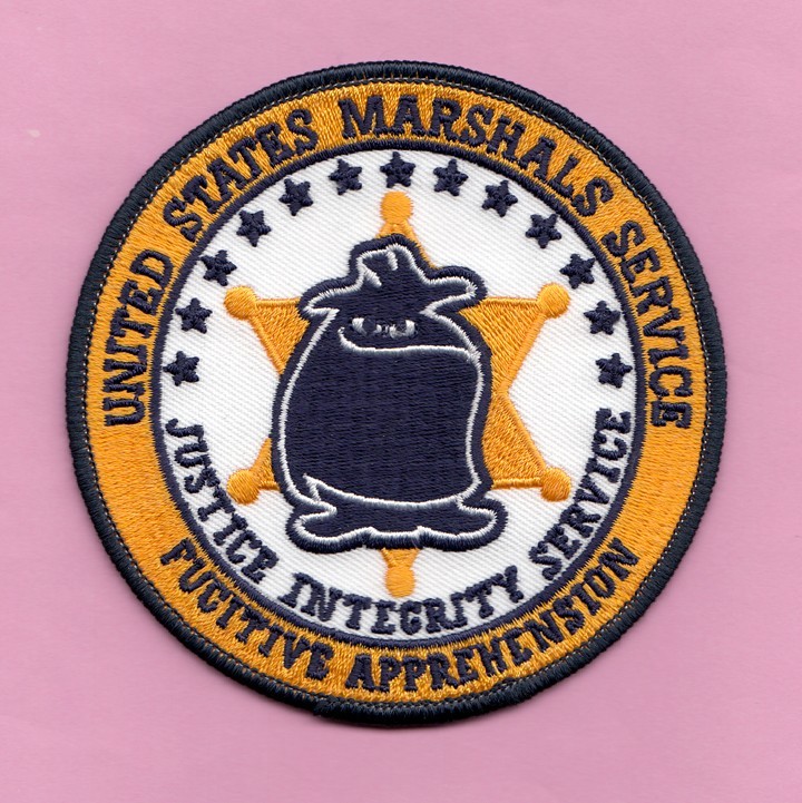 J34 US MARSHALS USMS FUGITIVE APPREHENSION VOFTF TASKFORCE FED POLICE PATCH