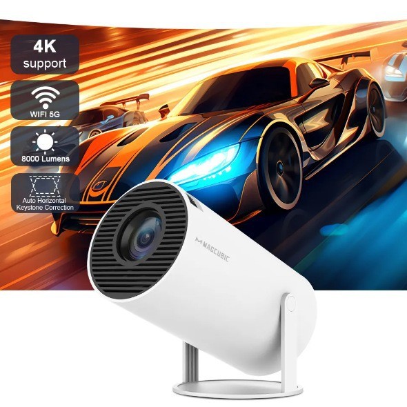 5G 4K Projector Smart HD LED WiFi Bluetooth 5.0 HDMI USB Android Office Home
