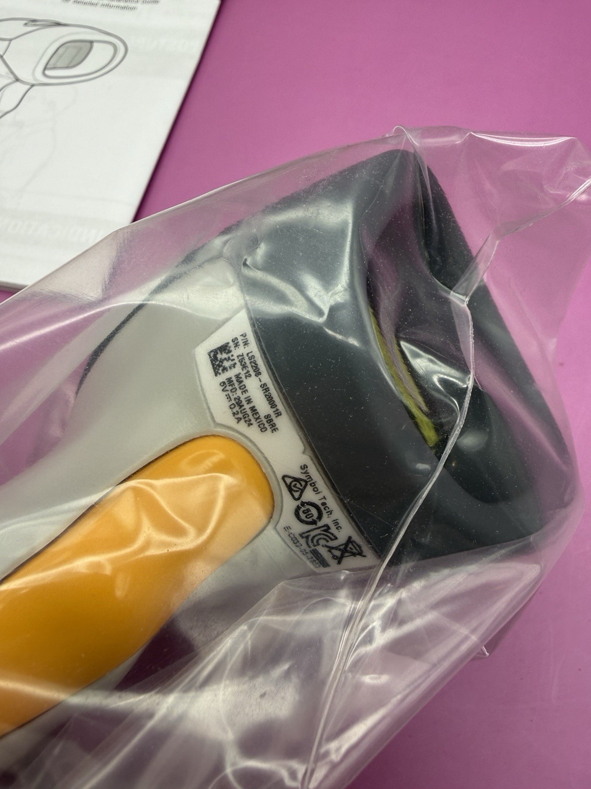 Symbol LS2208-SR20001R USB Barcode Scanner - Scanner Only