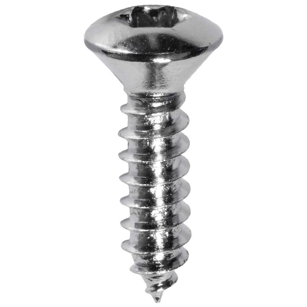 Auveco 23706, Torx Oval Hd T.S.  #10 X 3/4 - Chrome, Pack Size: 50