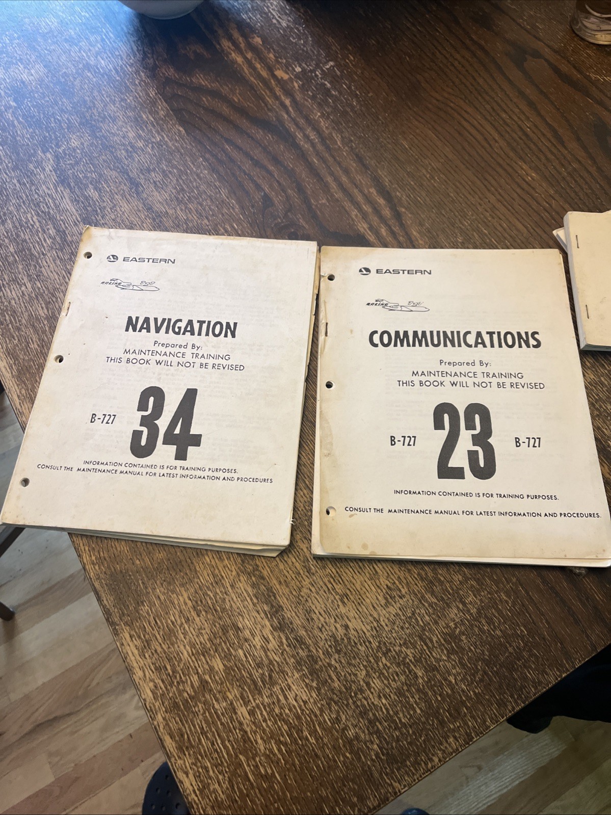 Eastern Airlines Maintenance Training manuals  - Lot Of 2