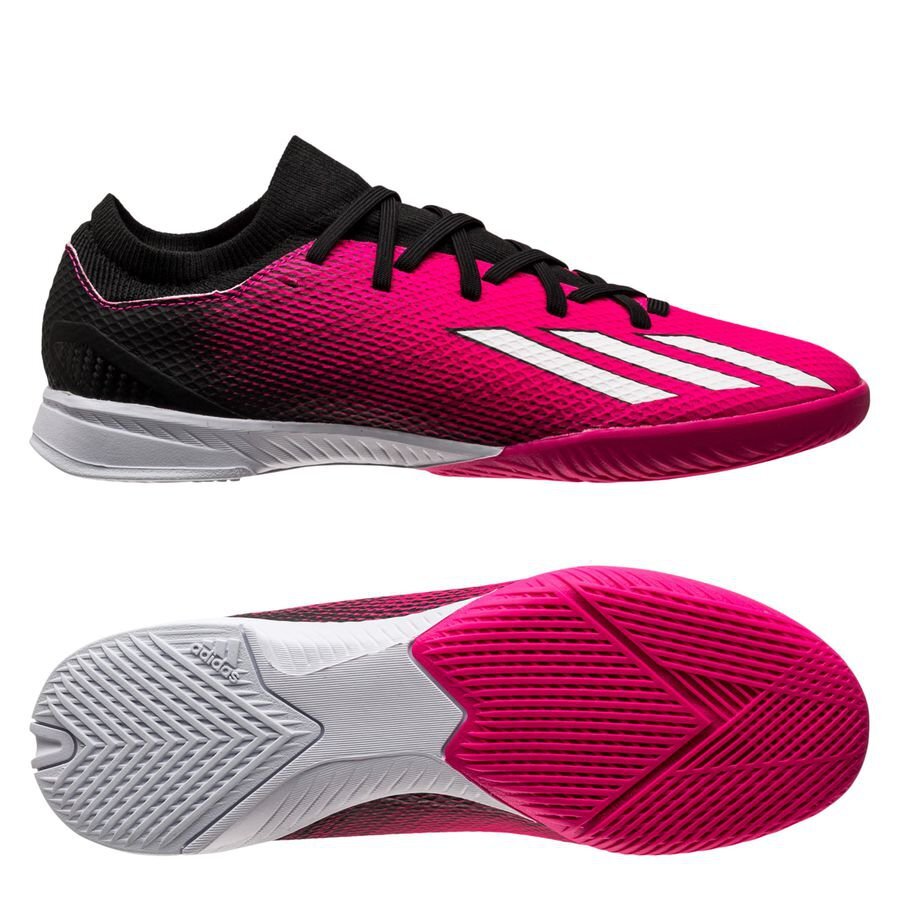 adidas X Speedportal .3 IN Indoor Soccer Shoes- Shock Pink/Zero Metallic/Black