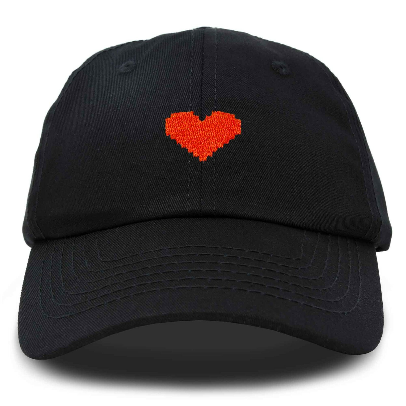 DALIX Pixel Heart Hat Womens Dad Hats Cotton Caps Embroidered Valentines