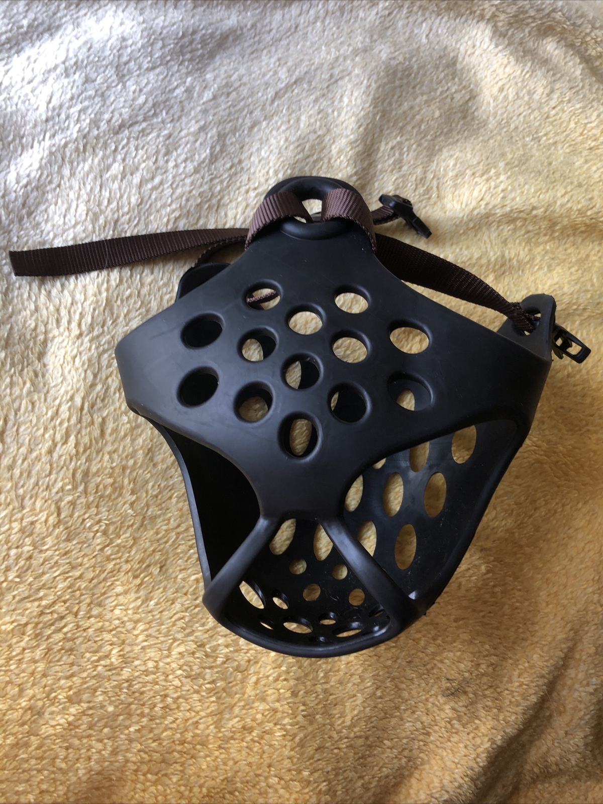 Dog Muzzle Anti Stop Bite Barking Chewing Silicone Basket Cover X Large X Strong