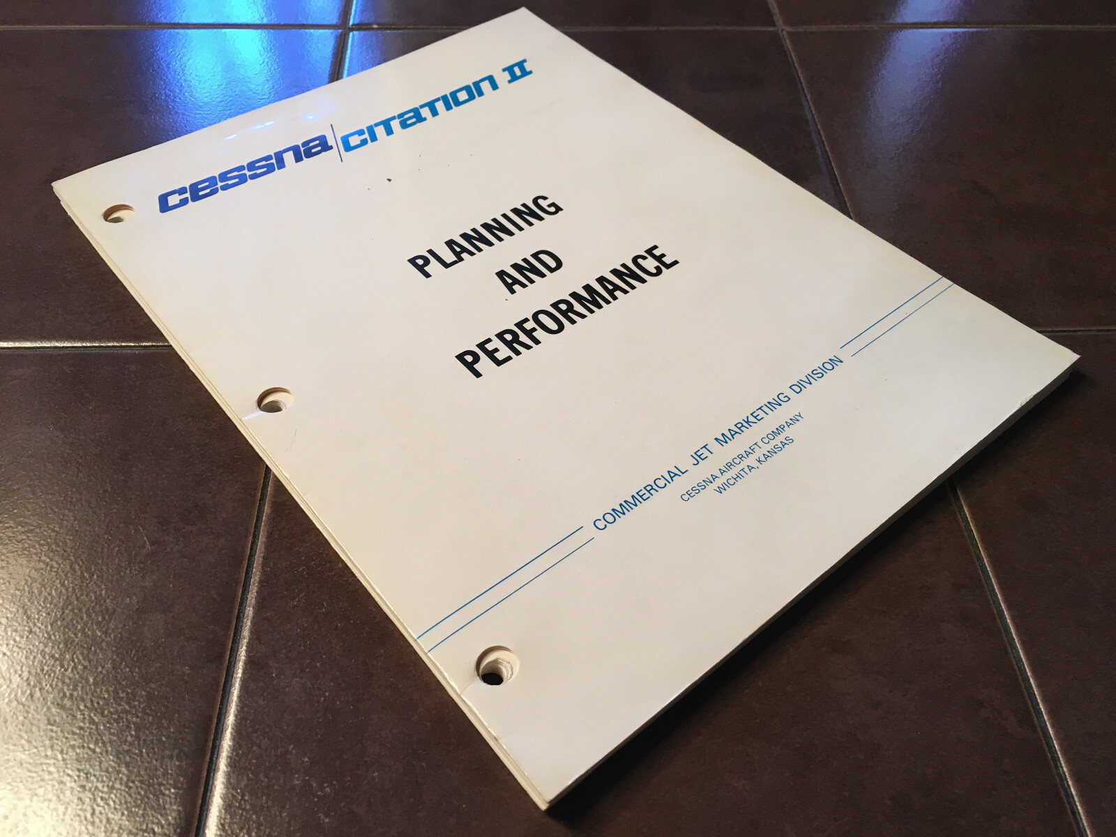 Cessna Citation II Planning and Performance Manual