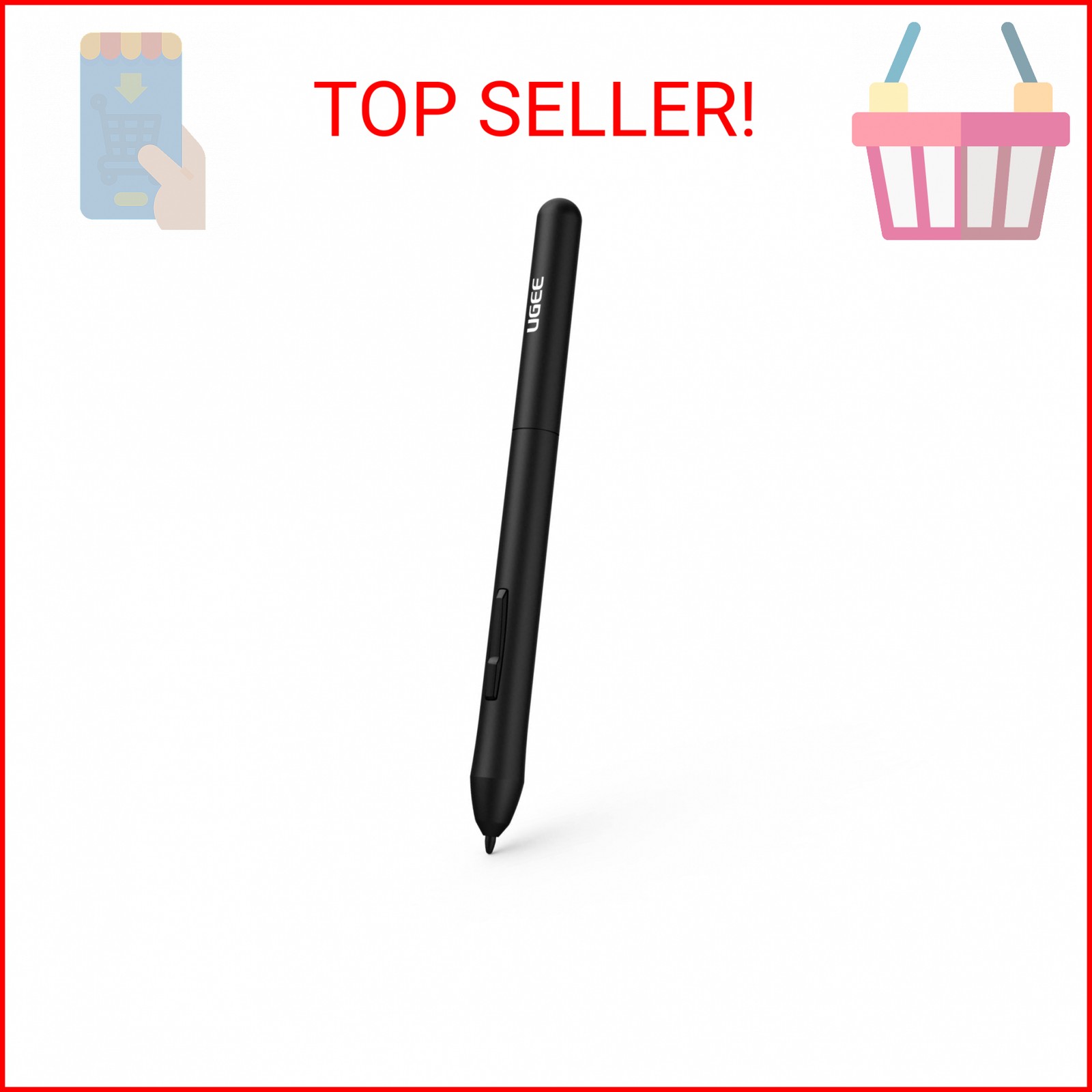 P01D Battery-Free Stylus for Ugee M708 V3/S640/S640W/S1060/S1060W Drawing Tablet
