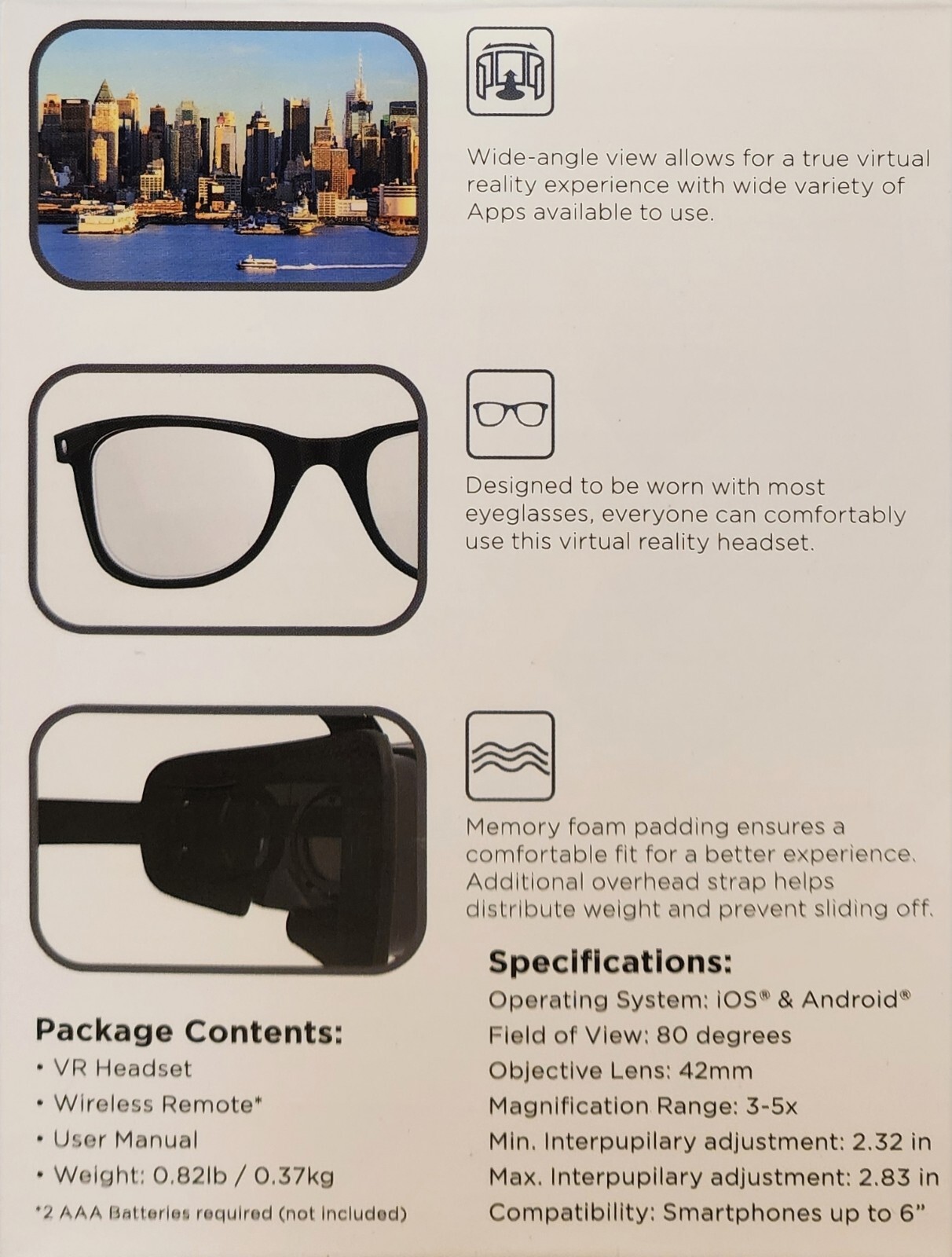 Cynoculars Virtual Reality Headset & Remote-As Seen On T.V.