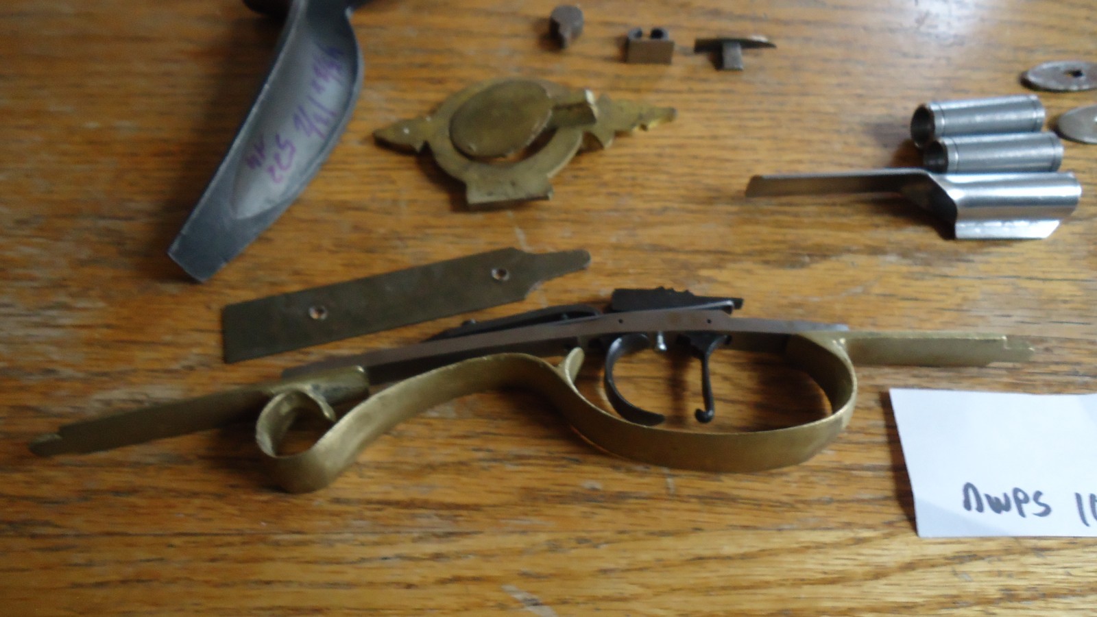 Muzzleloader Hawken Rifle Parts Iron Triggers, Butt Plate, Trigger Guard DWPS10
