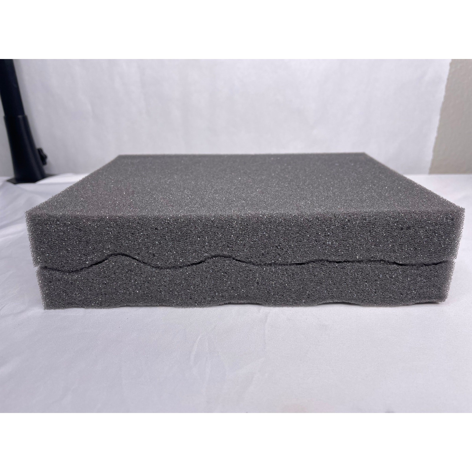 48 Convoluted Foam Sets, size 8×6×2″ - 2‑sheet interlocking, charcoal – New