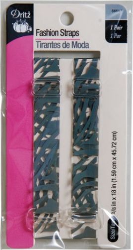 Dritz Fashion Straps 5/8" x 18" #56667 Clear / Zebra Print
