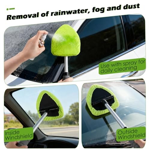 7PCS Windshield Cleaner Tool, Car Windshield Cleaner Tool+Side Mirror Squeegee