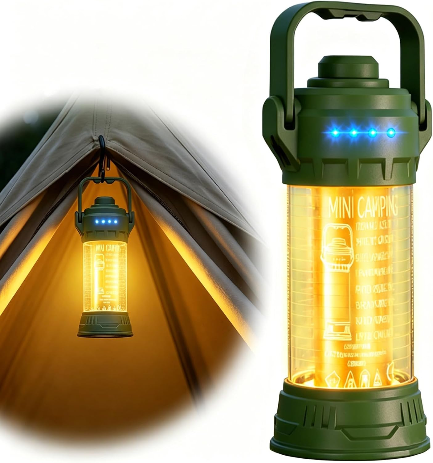 2-In-1 Camping Lantern & Flashlight for Campers & Hikers for Tent | Camping Ligh