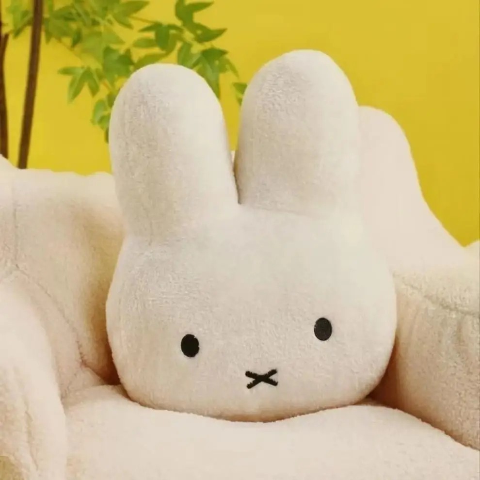 Miffy Plush Toy Cute Soft Pillow Cushion Kawaii Doll Kids Gift Black Eyes