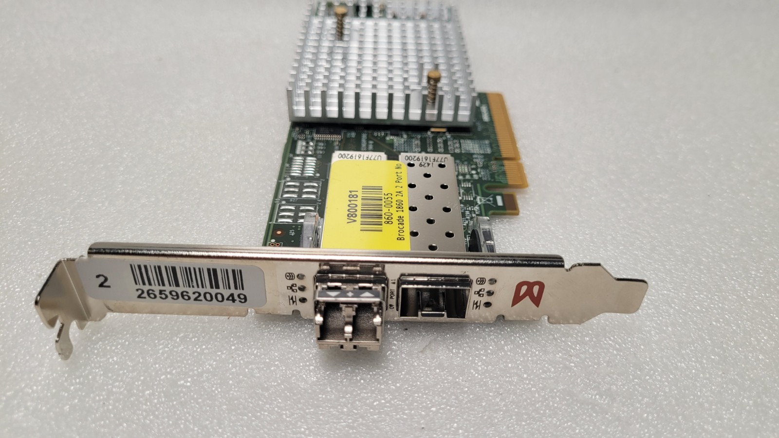 Brocade 1860 Dual Port 16GB HBA RS-1860-2A01 Full Height Bracket 8G SFP 860-0055