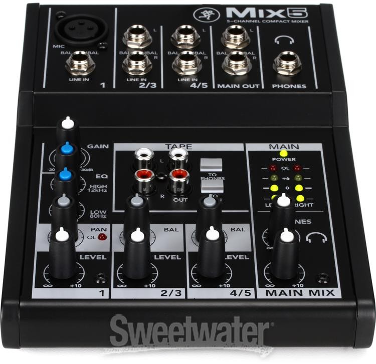 Mackie Mix5 5-channel Compact Mixer
