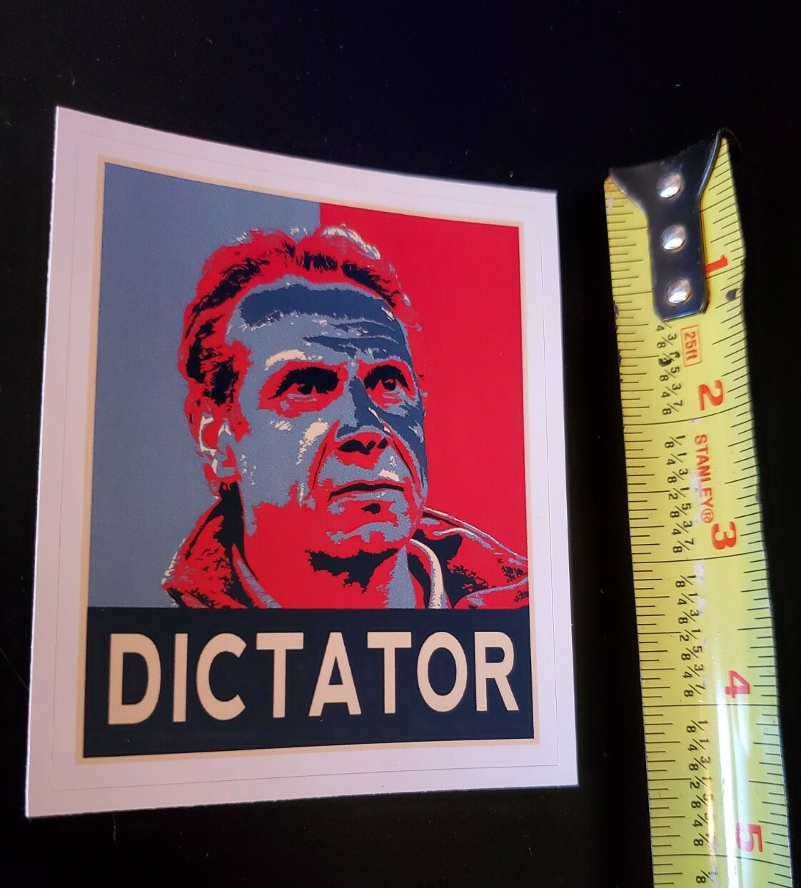 Governor Cuomo Dictator Bumper Stickers lot of 3 ANTI TYRANNY FREDO's Brother