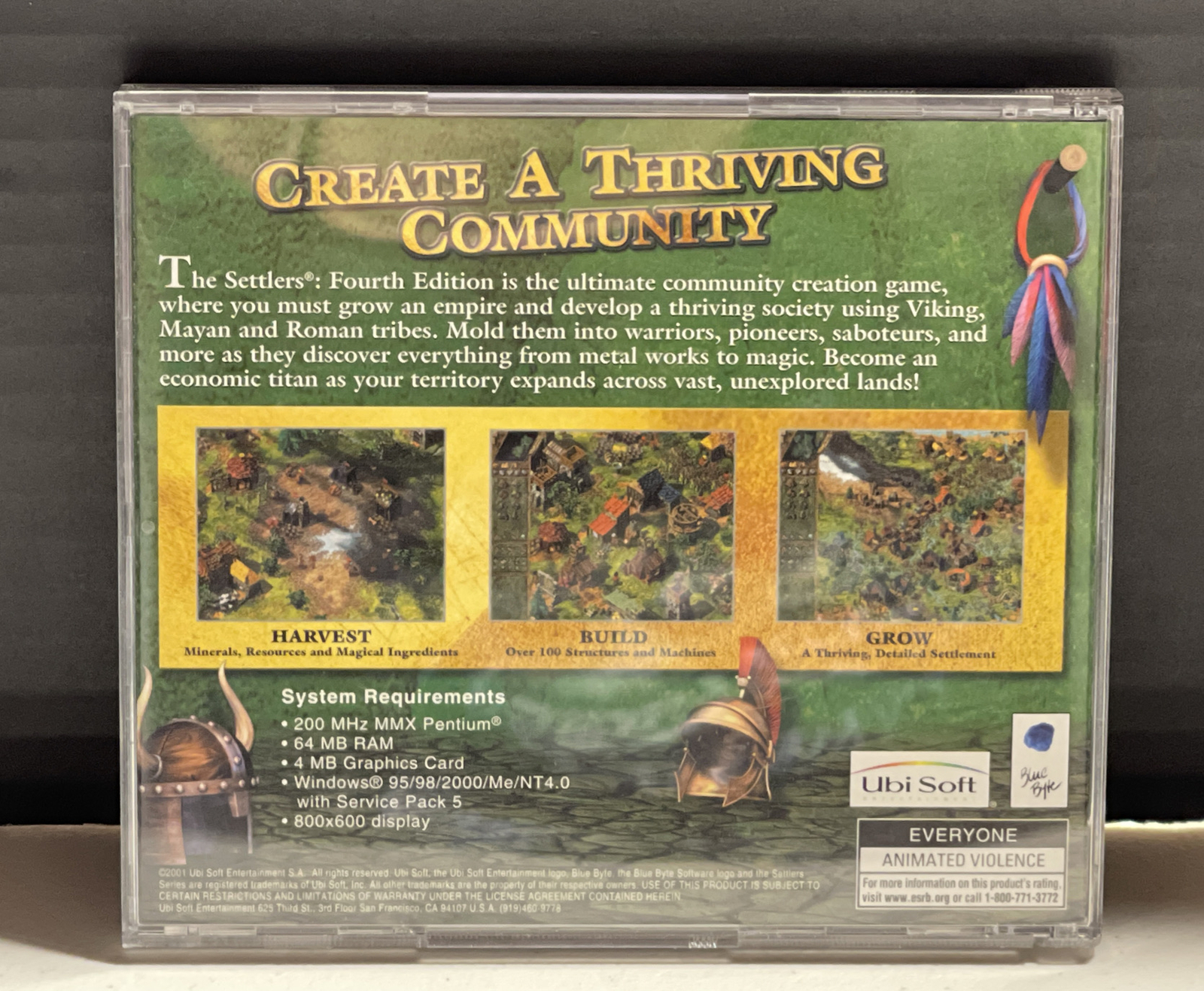 The Settlers Fourth Edition CD ROM with Viking Roman Mayan Unexplored Lands