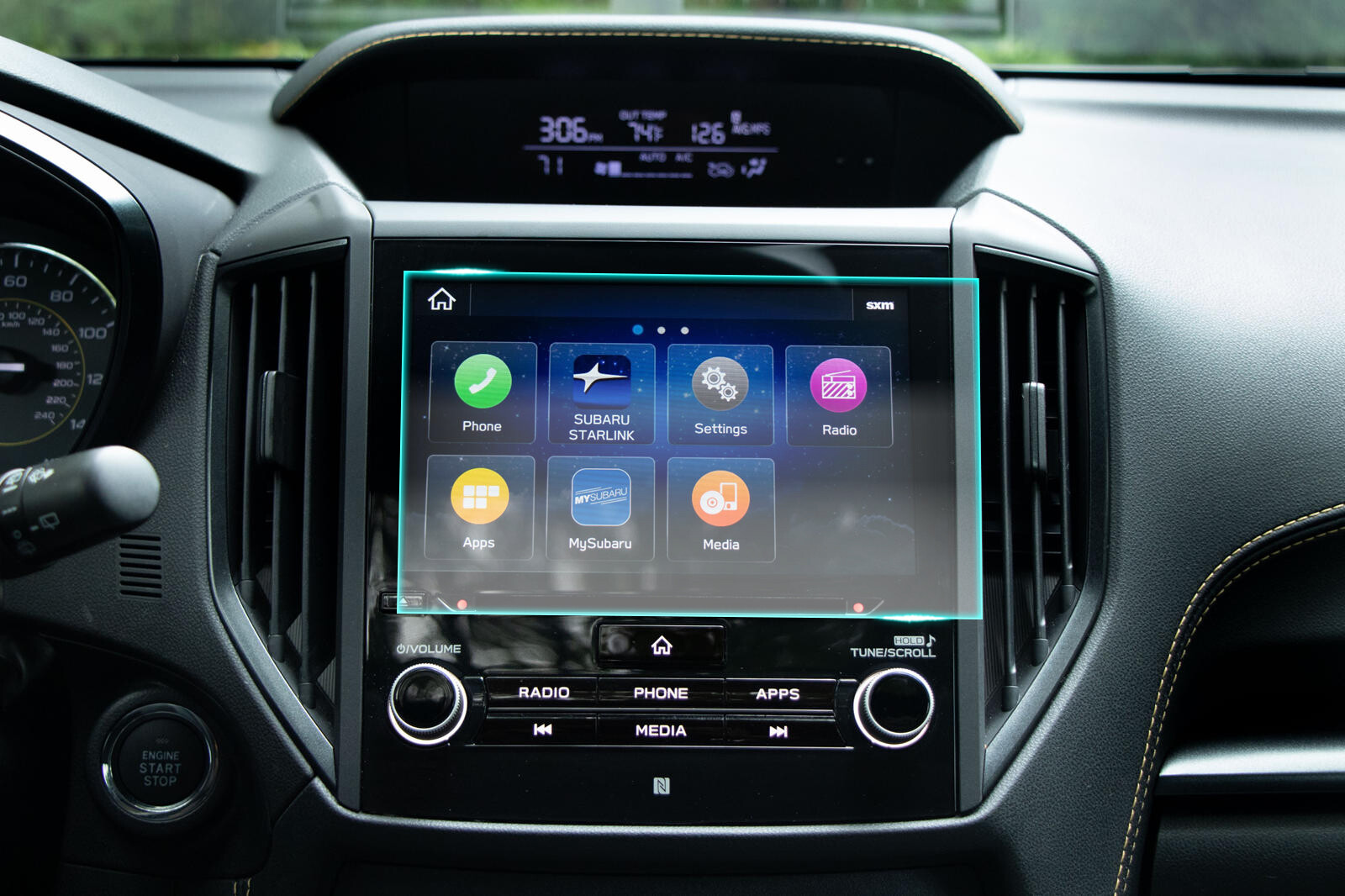 Crystal Clear Screen Protector for 2023 Subaru Crosstrek 8in Vehicle Navigation