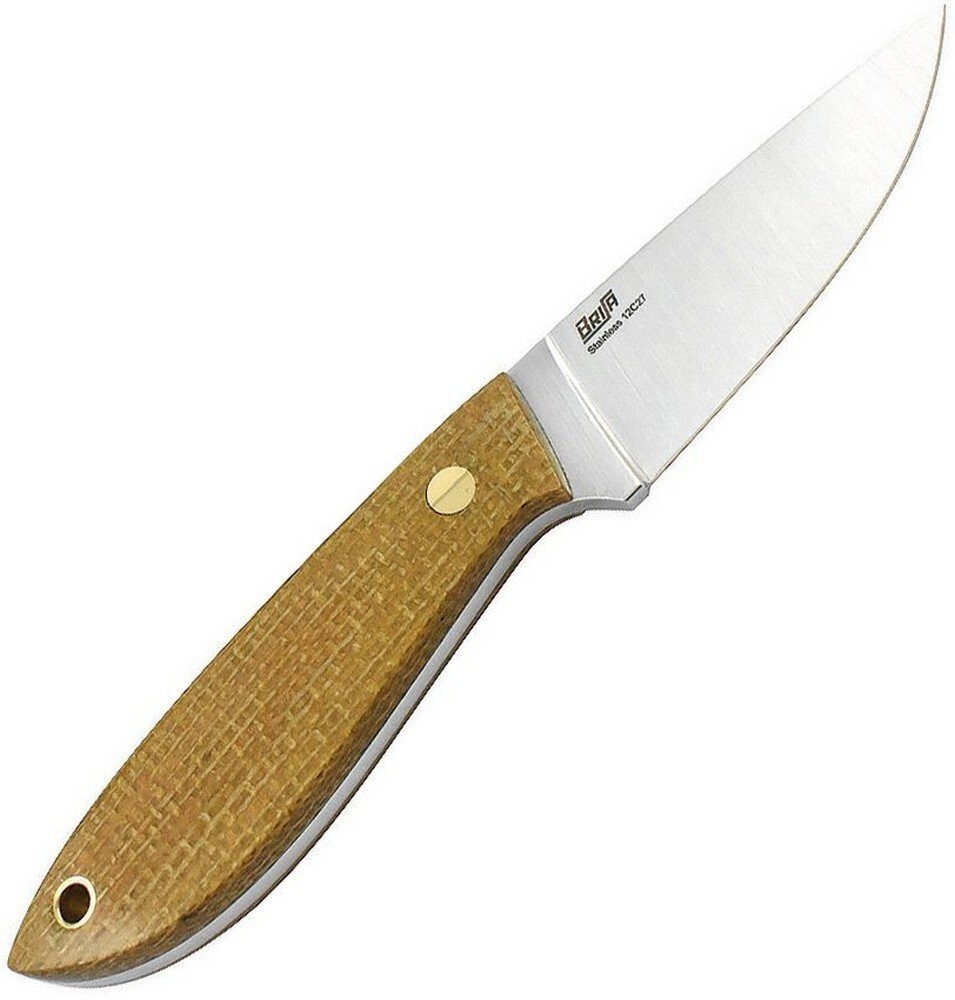 Brisa Bobtail Sandvik Steel ScandiGrind Micarta Fixed Blade Knife- 032-9952-1550
