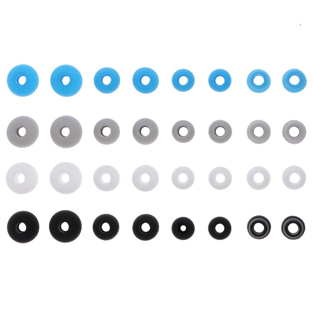 32Pcs Reusable Silicone Earphone Covers Assorted Colors for Headphone Earbuds