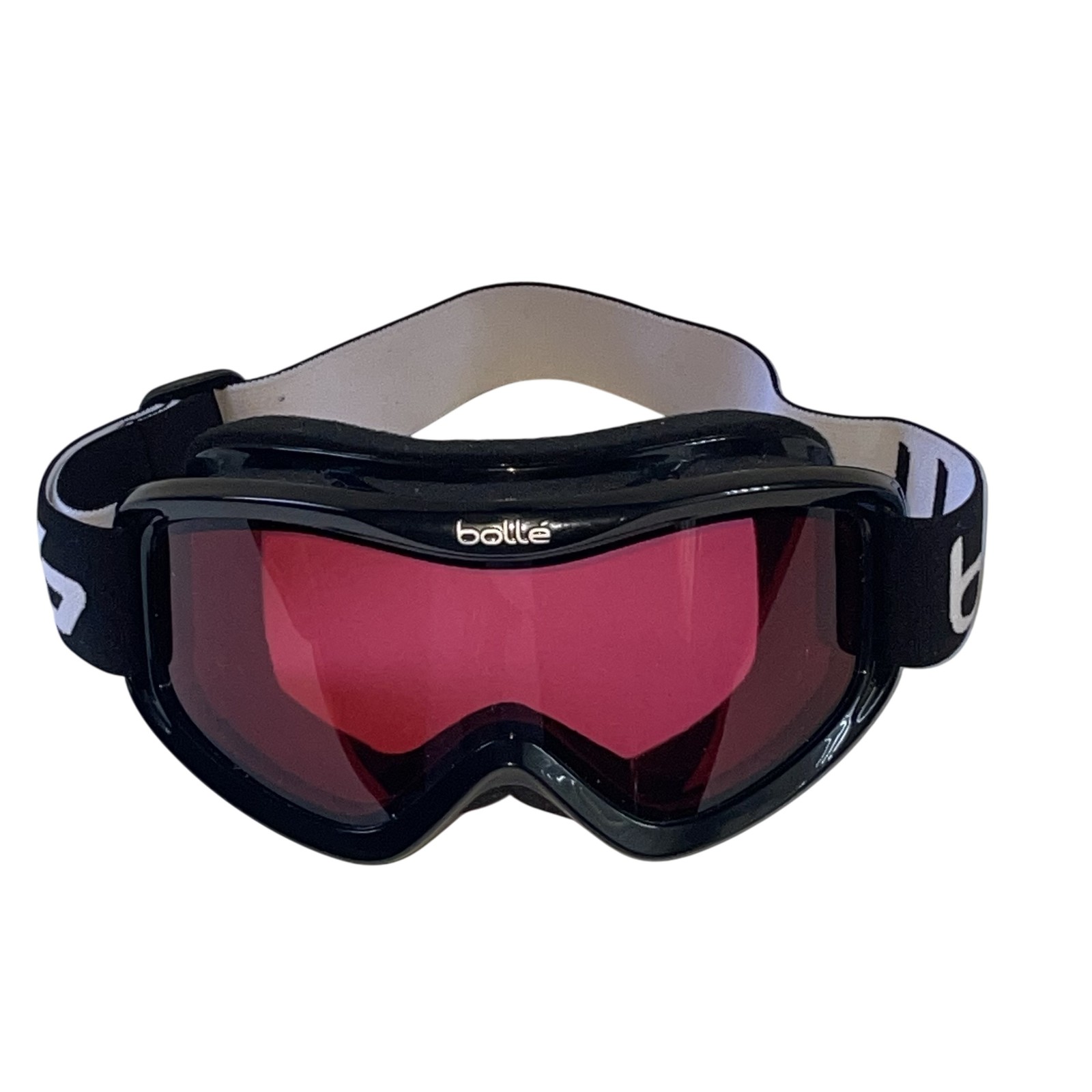 Bolle Ski Snowboard Goggles Black Vermillion Pink Lens Anti-Fog Adult Large