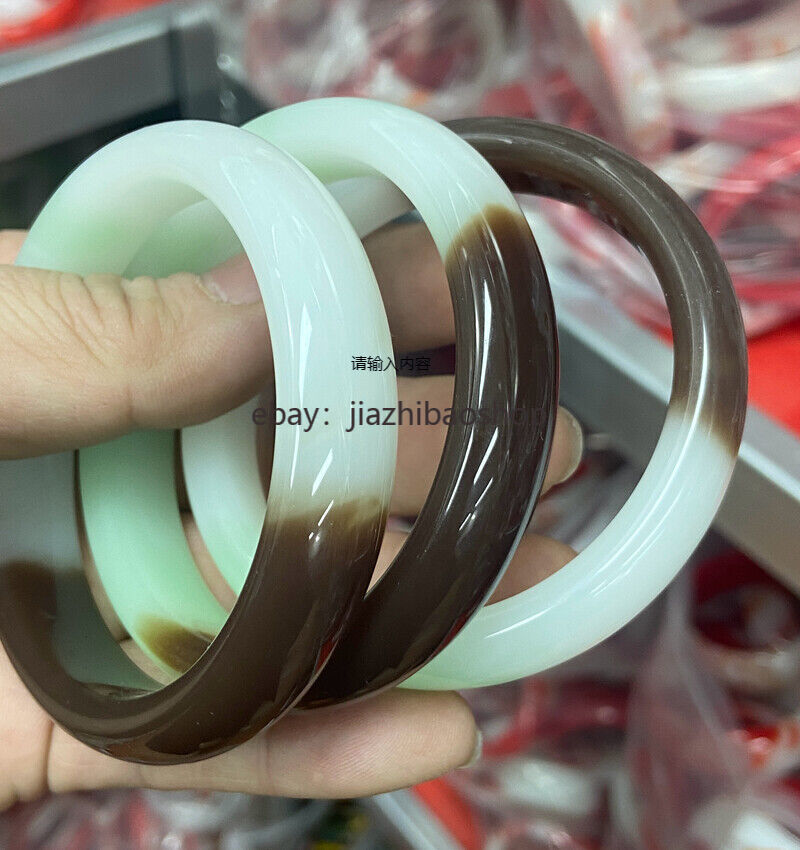 beautiful Sugar green jasper jade jadeite Women's Gemstone Bangle Bracelet