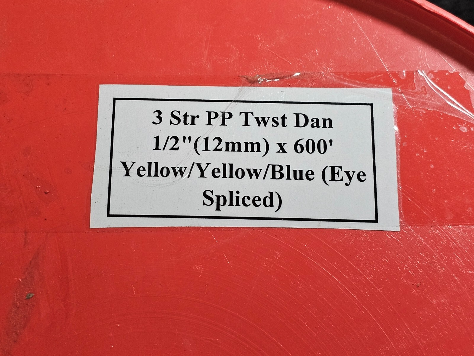 Ideal 1/2" Diameter X 600 Ft Long Pro-Pull Polypropylene Rope Blue/Yellow 31-850