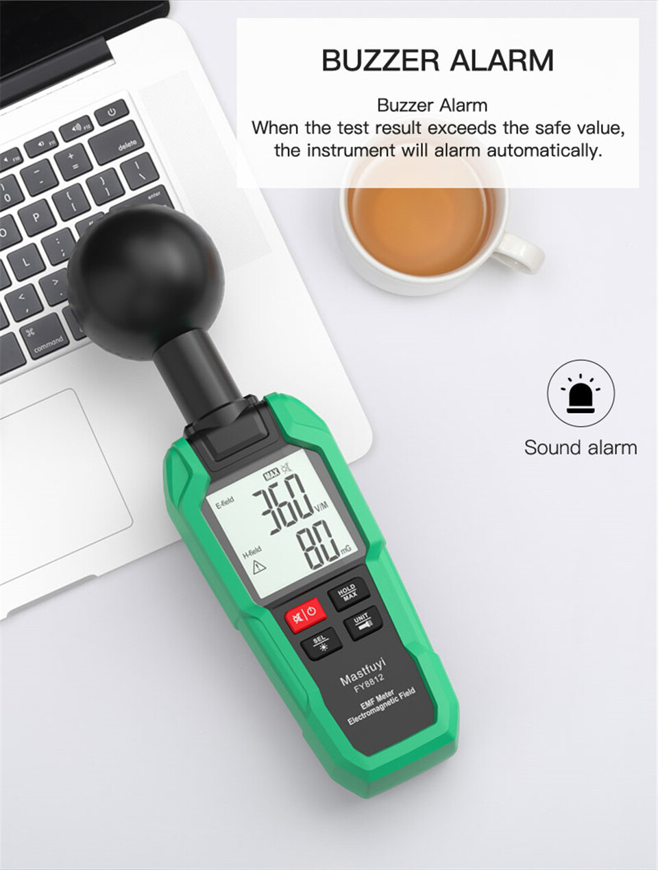 Handheld Geiger Counter Electromagnetic Radiation Detector Radiometer Tester