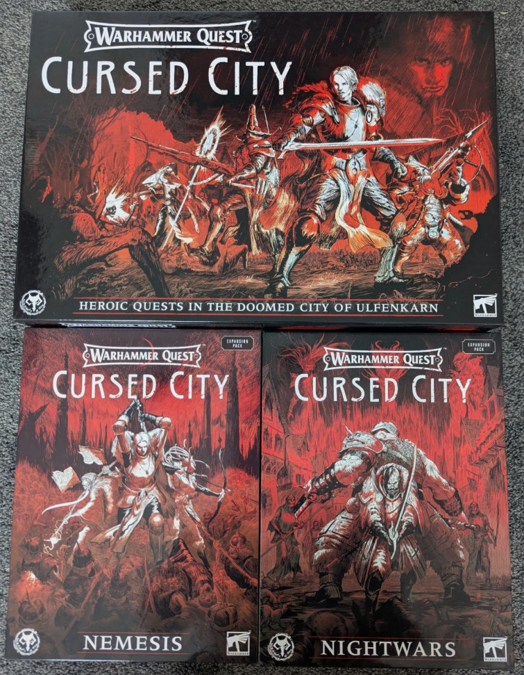 Cursed City Complete Set New Main Game Nemesis Nightwars Warhammer Quest AOS OOP