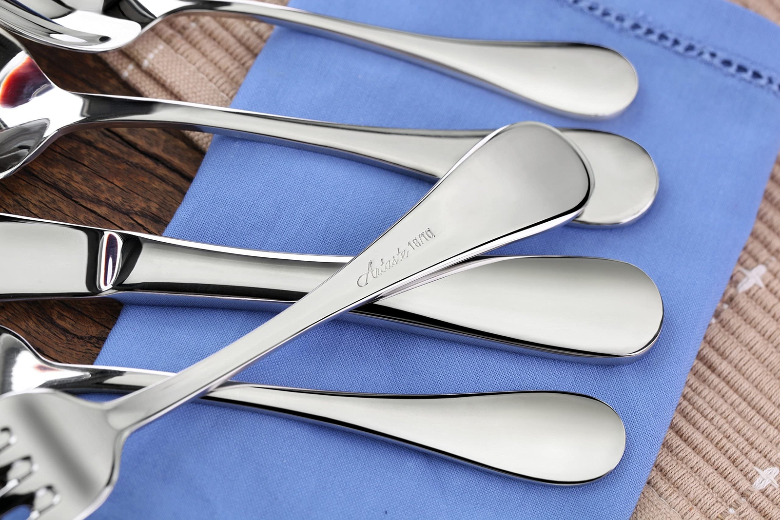 STAINLESS STEEL FLATWARE Flatware Spoon Fork 20-Piece SetService for 4 ARTASTE