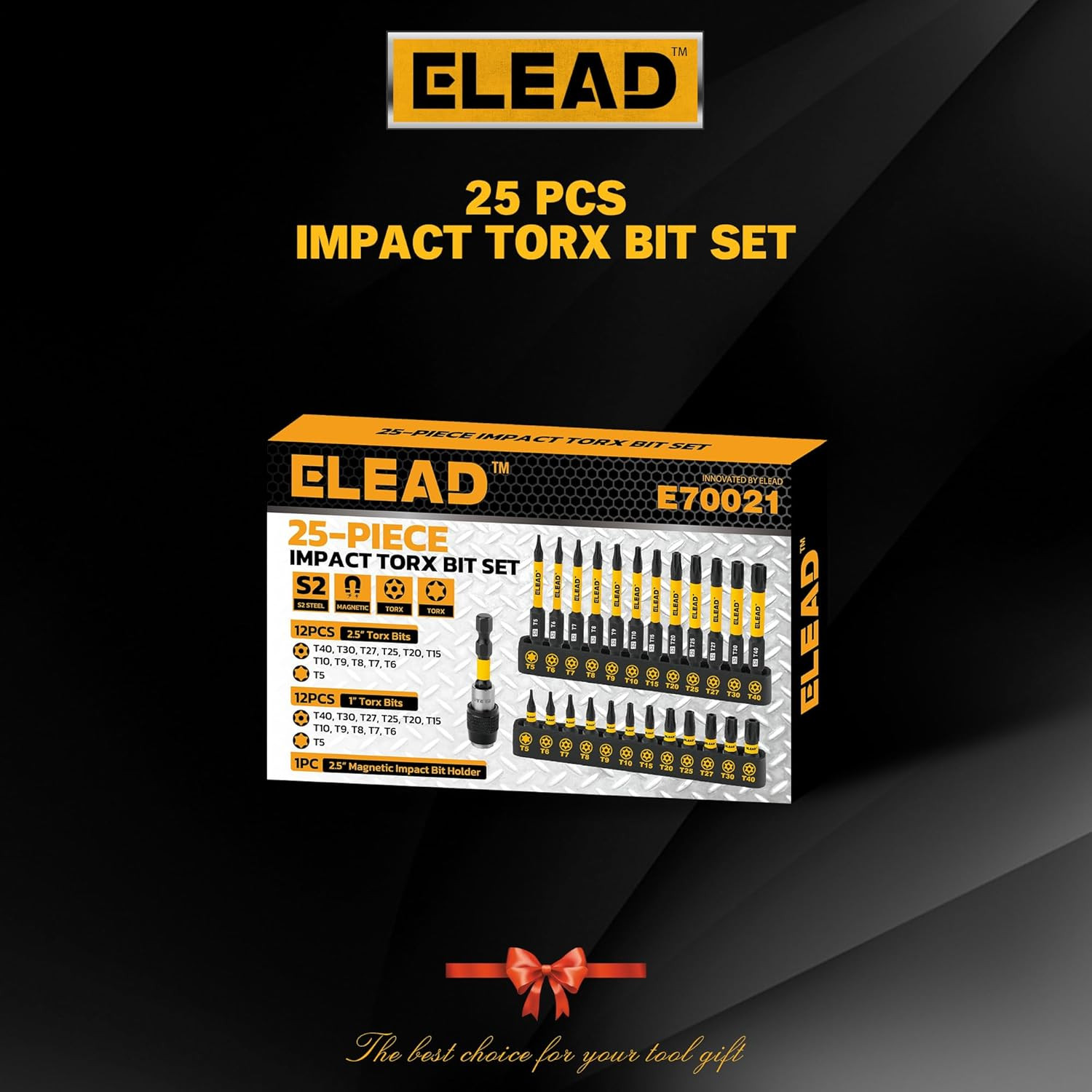 Tamper Proof Torx Bit Set: 25 Pieces T5-T40 Torx Security Bits Set | Torque Star