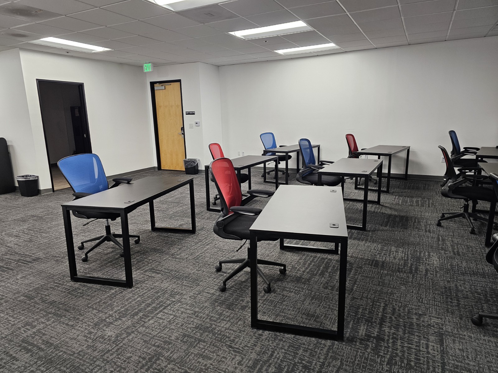 Office chairs! (Red and Blue)