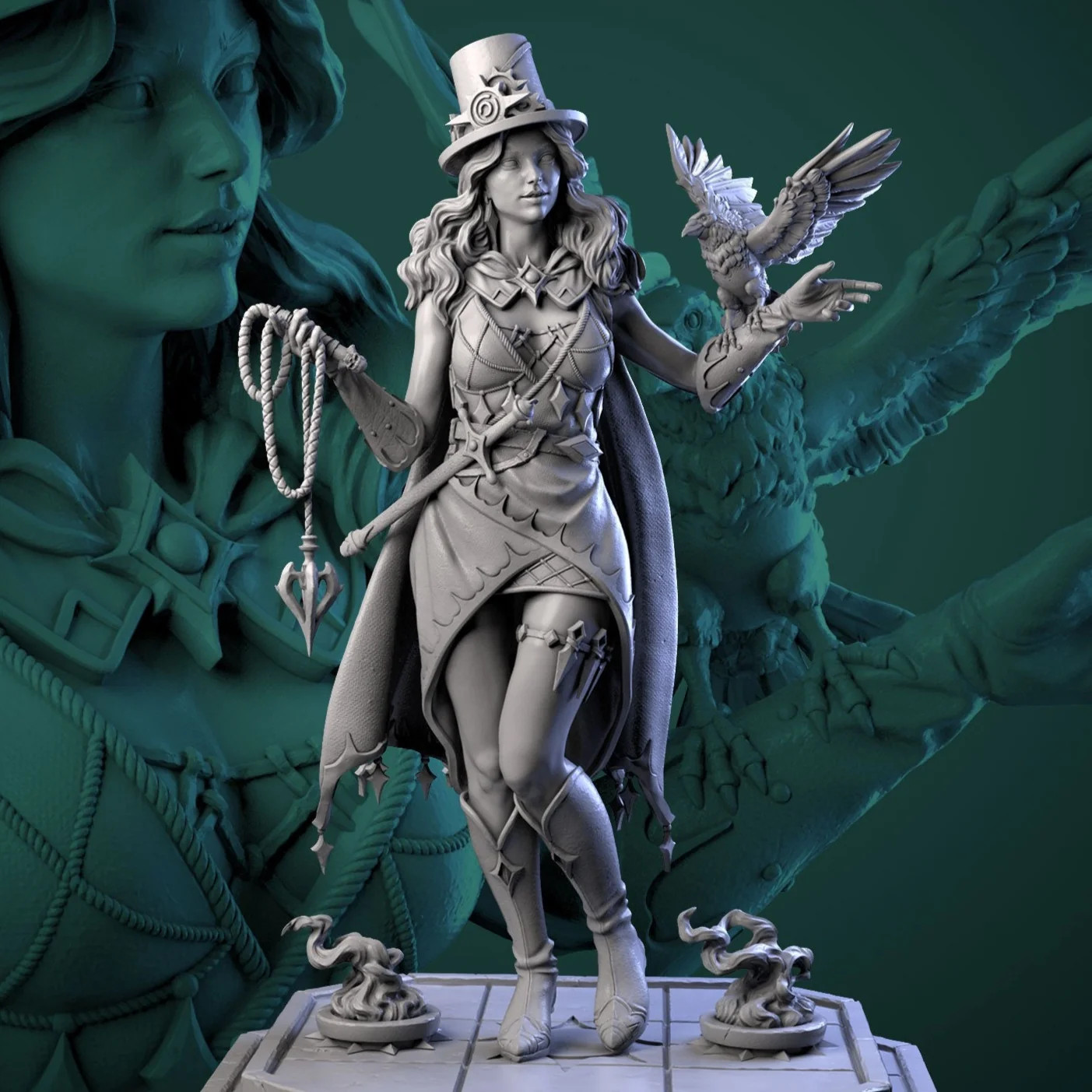 Stylish Betty - Resin Tabletop Miniature