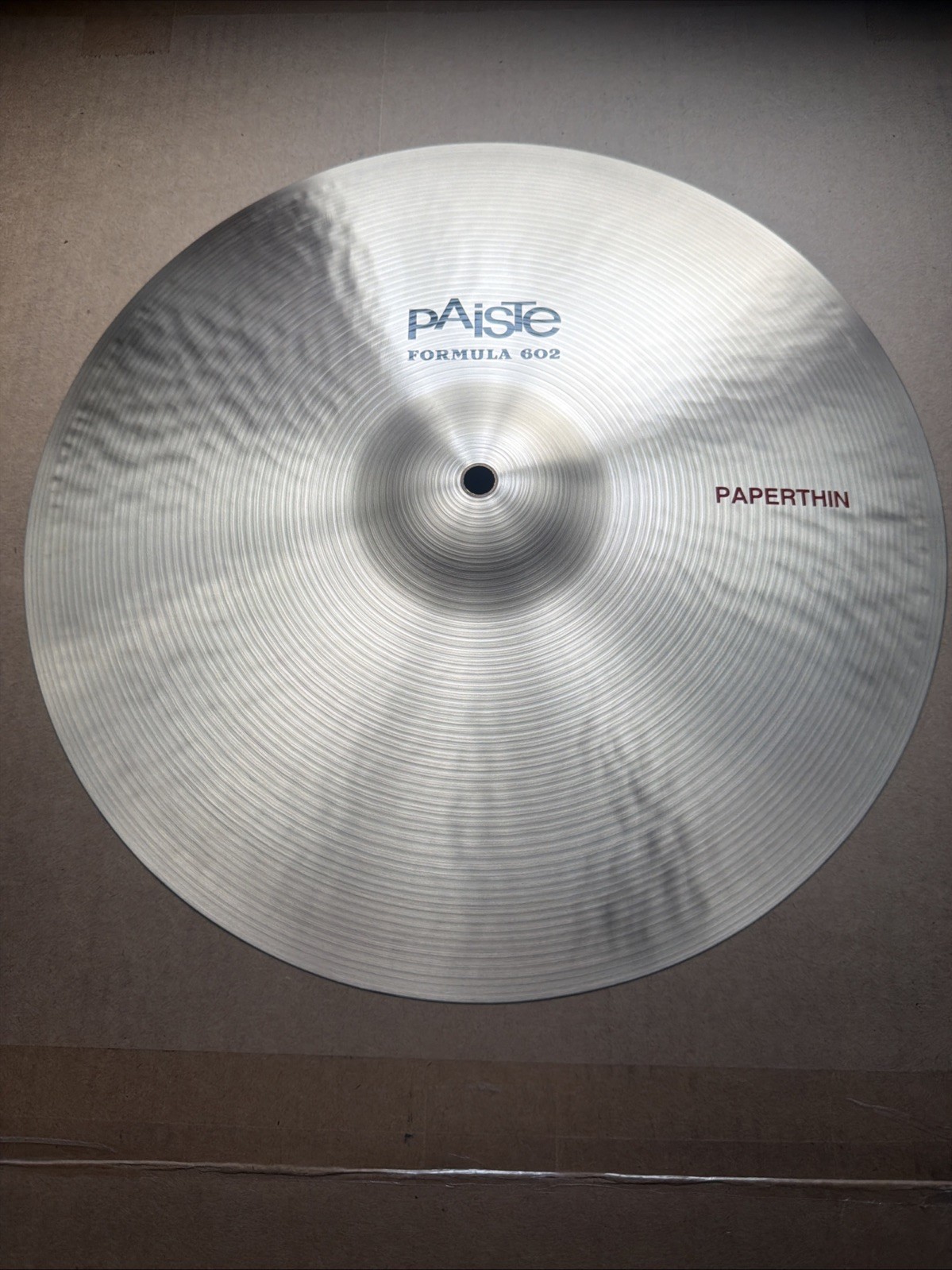Paiste Formula 602 Paperthin Crash Cymbal 16" New In Bag