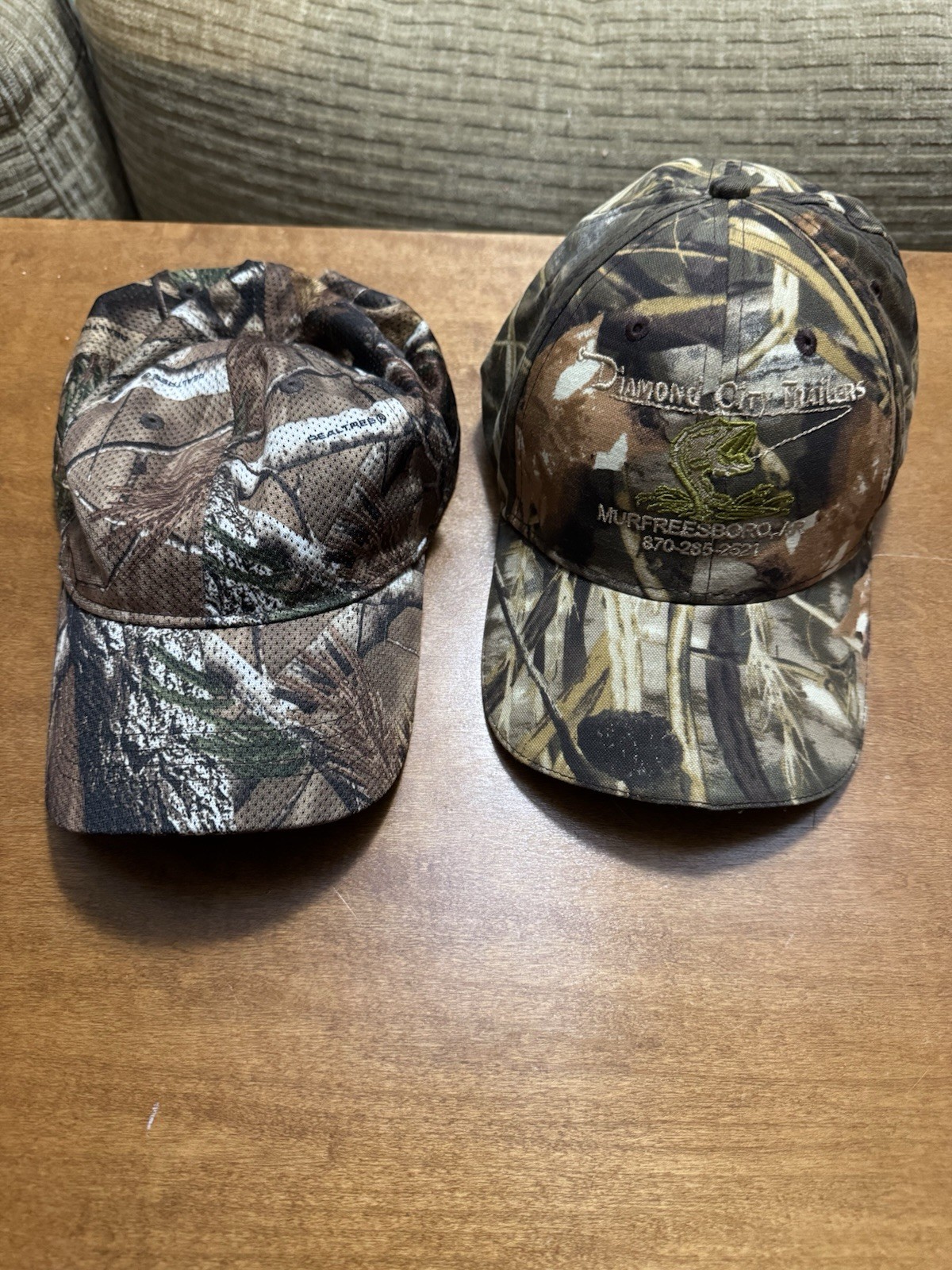 2 Pack RealTree Hats One W/LED Hat Light