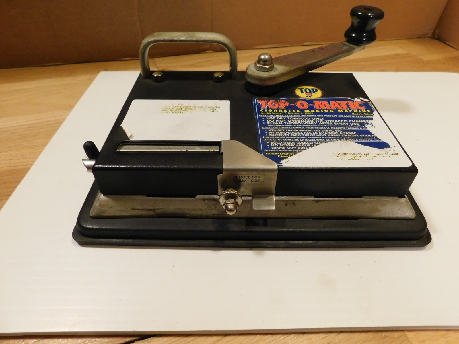 Top-O-Matic Rolling Machine