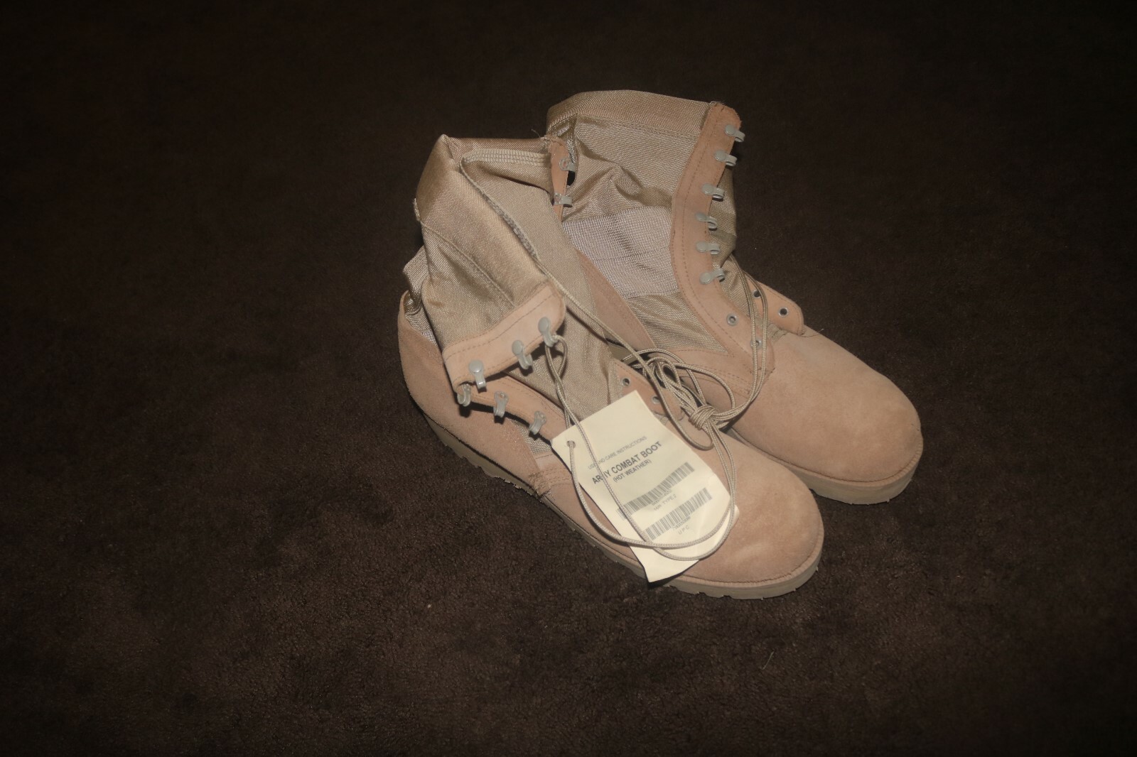 NOS unissued USGI type 2 Desert boots size 16 R brand new!