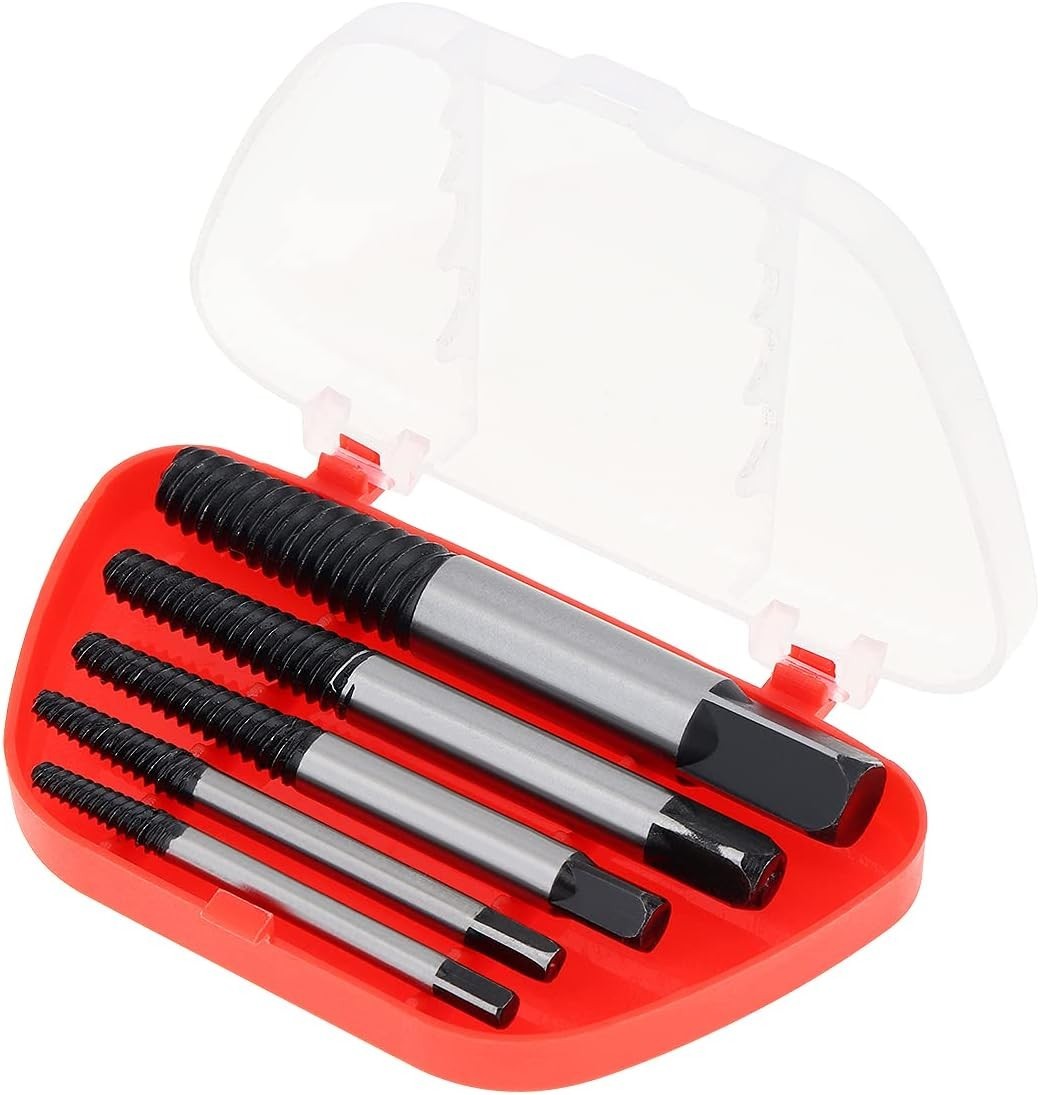 Versatile 5-Piece Screw Extractor Set - Quick Solution for Broken Bolt Removal