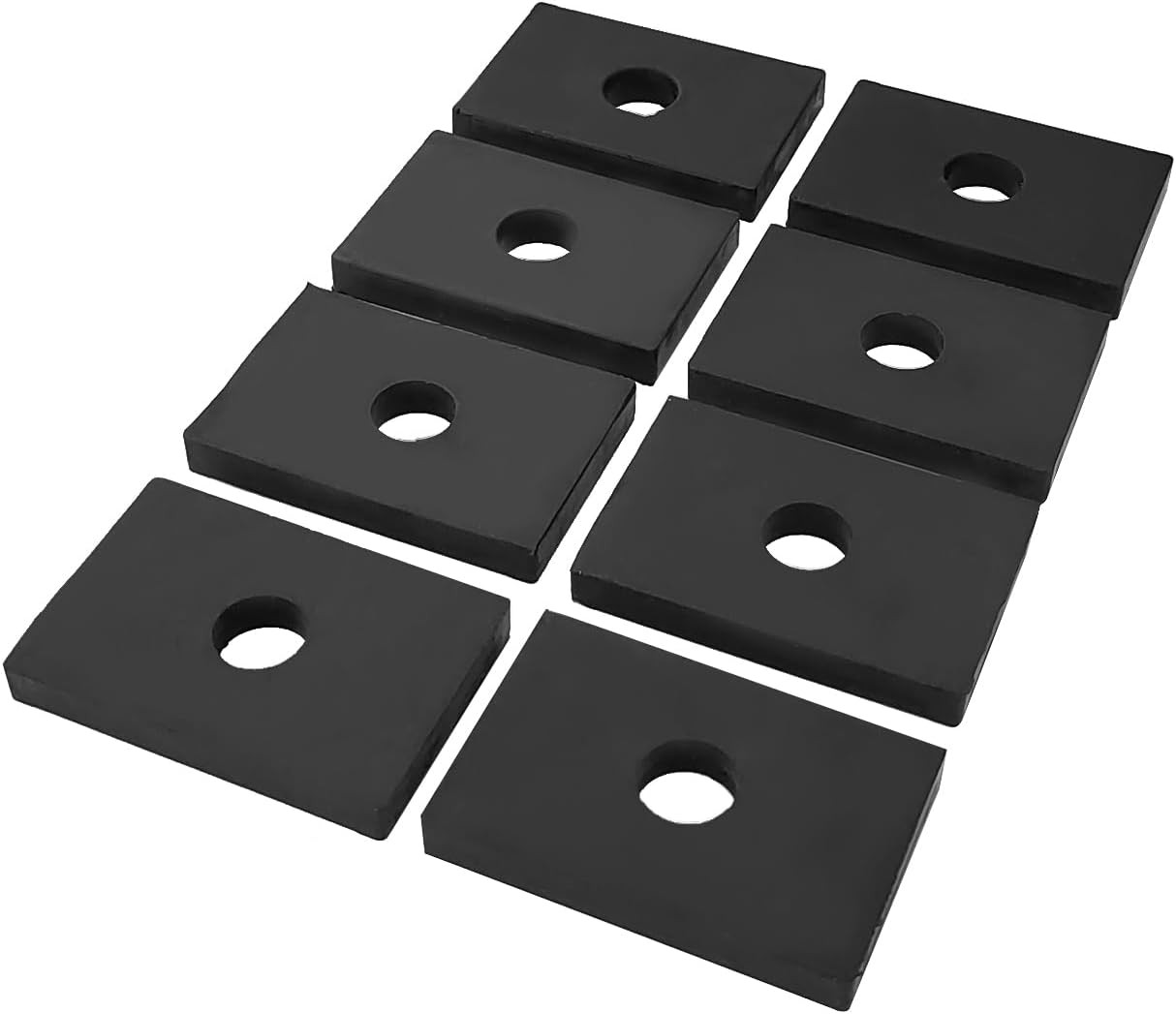 Bed Mount Pad Kit, 8pcs Rubber Bed Mount Shock Absorber Compatible with Chevy/wi