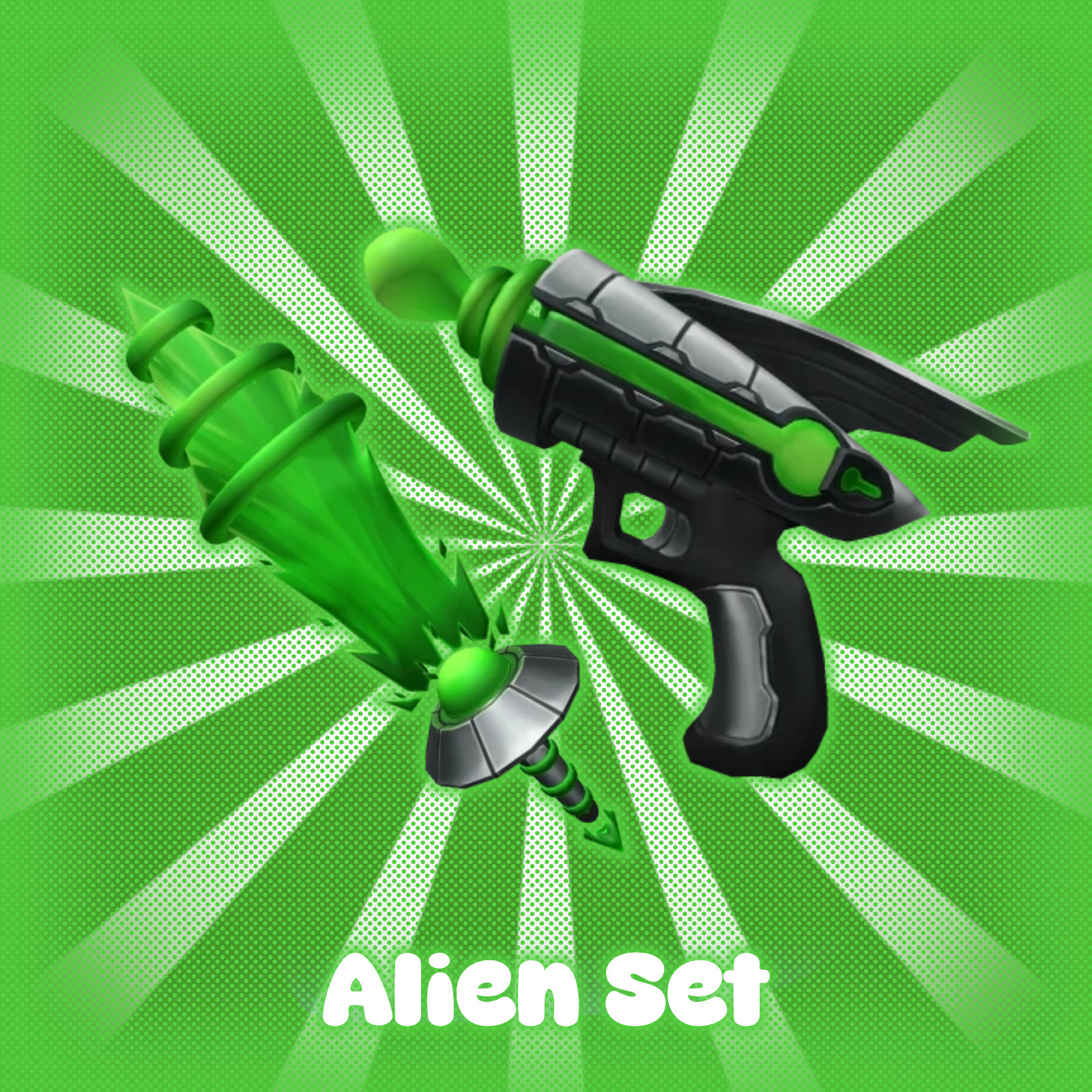 Alien Set MM2 Godly Bundle / Cheap and Quick Delivery (Murder Mystery 2)