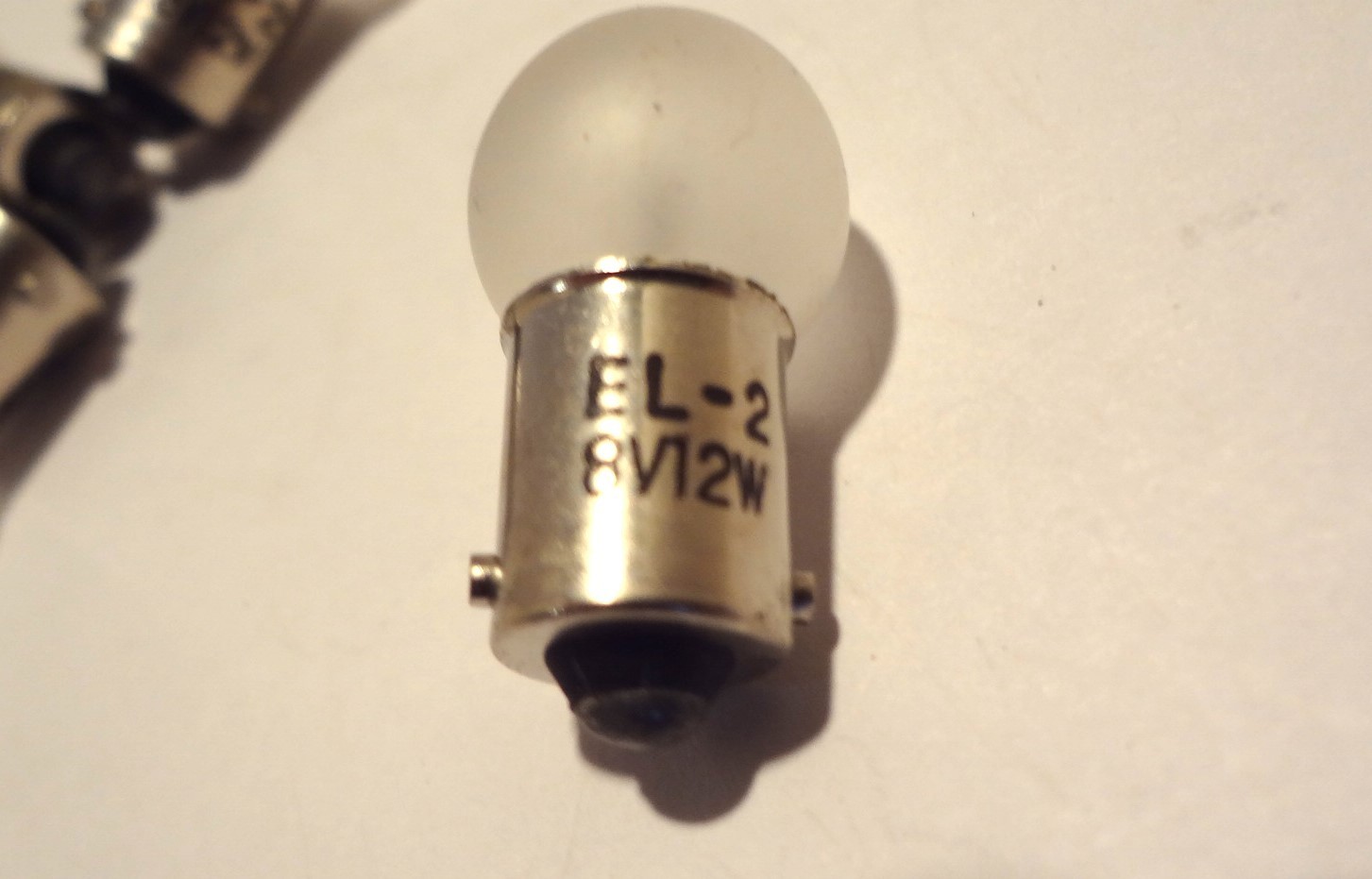 UNITRON BULB EL-2 LOT OF ( 4 ea) 8 VOLT 12 WATT MINATURE FROSTED *NEW*