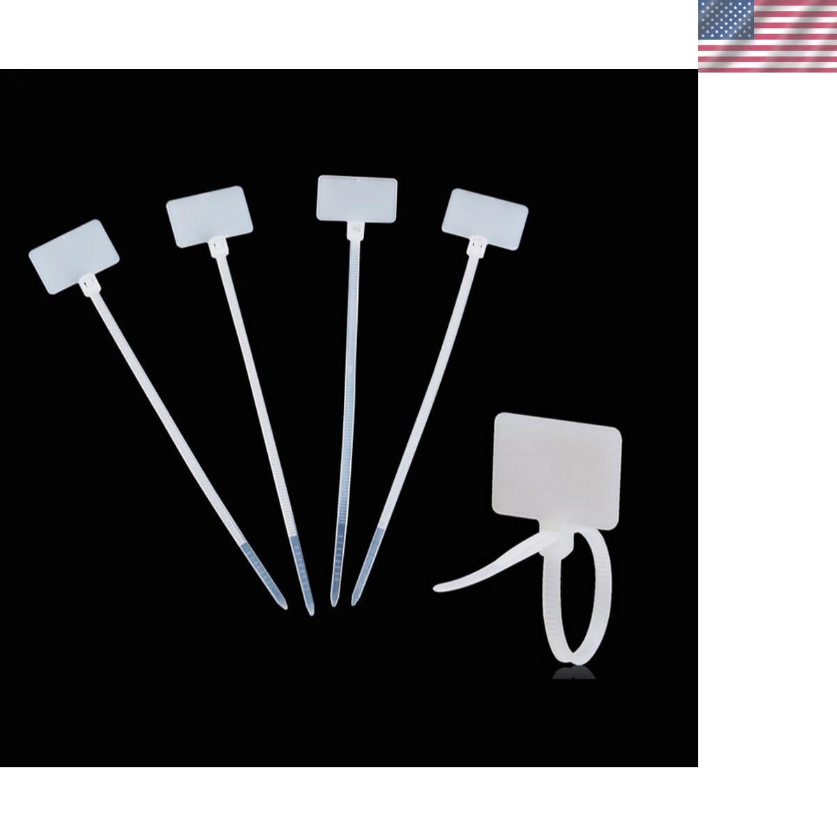 Cable Organizer: 100 Pcs Self-Locking Nylon Tags for Enhanced Identification