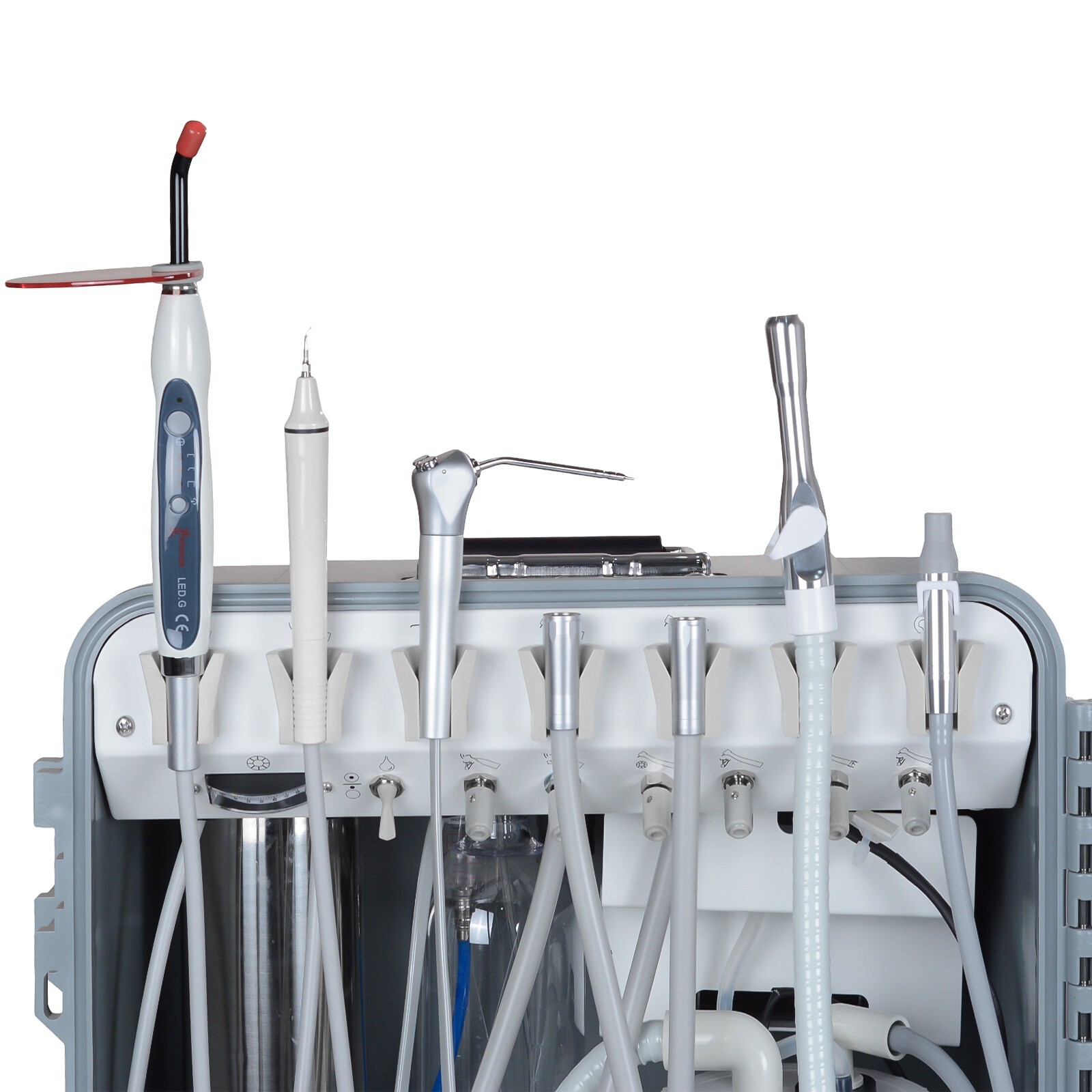 Dynamic DU852 Portable Dental Unit with Air Compressor and Ultrasonic Scaler 4H