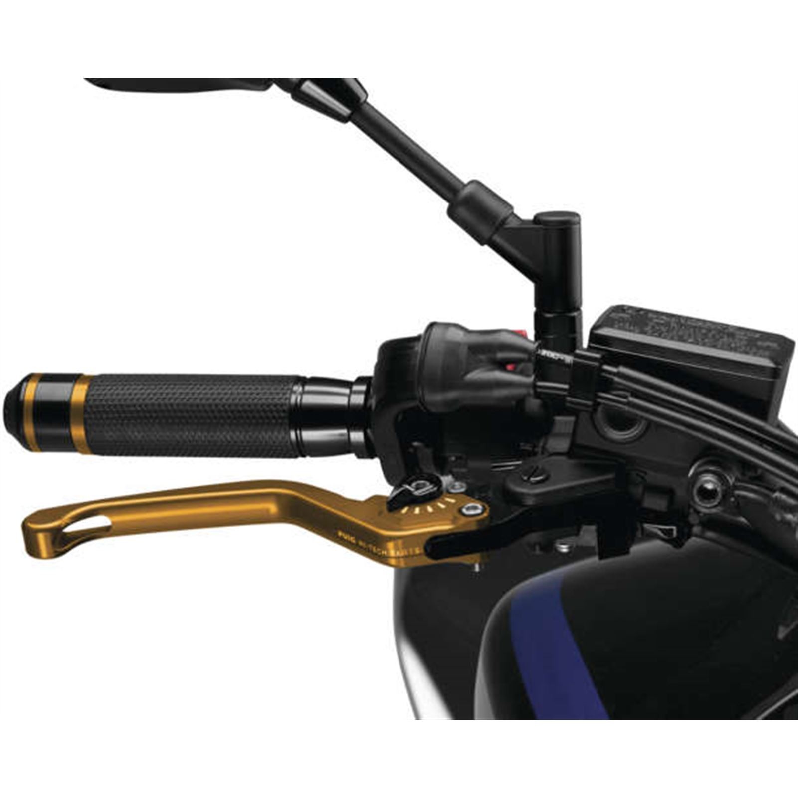Puig Brake Lever Non-Foldable Brake, Gold/Black 120ON