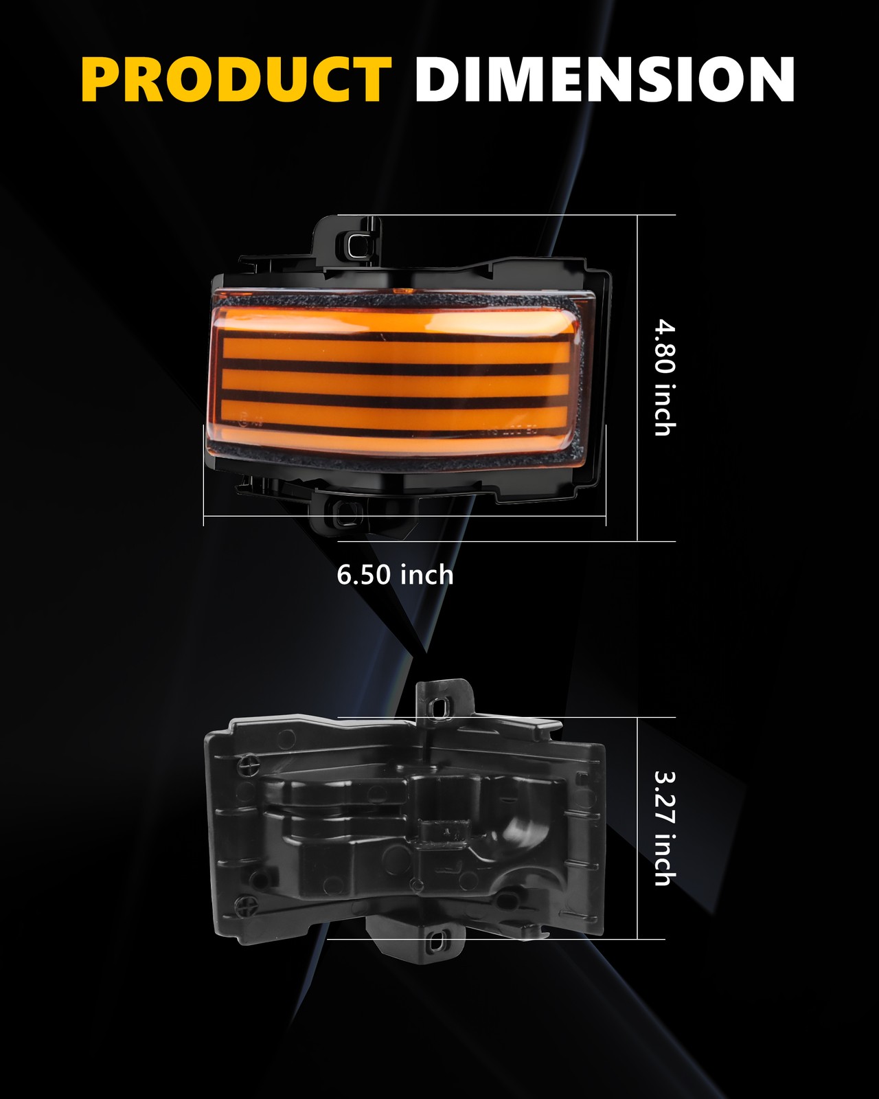 Sequential LED Side Mirror Light For 2017-23 Ford Super Duty F250 F350 F450 F550