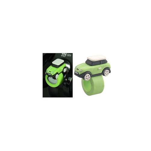 HZEL Car Engine Start Stop Button Cover, Vehnicle Model Push to Lime Green