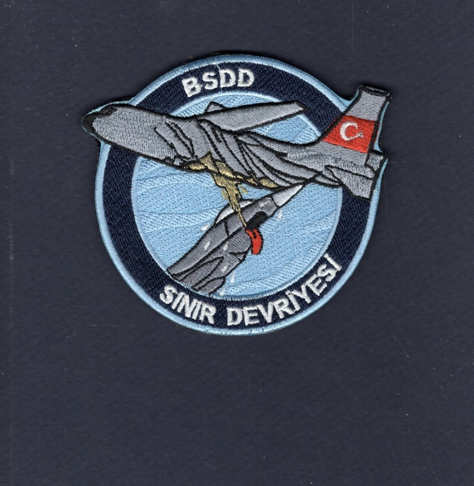 BSDD SINIR DEVRIYESI F-16 Falcon Border Patrol TURAF AF Turkey Squadron Patch
