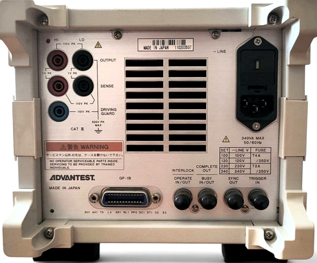ADVANTEST R6243 DC Voltage Current Source Monitor TFT Display Mod Tested
