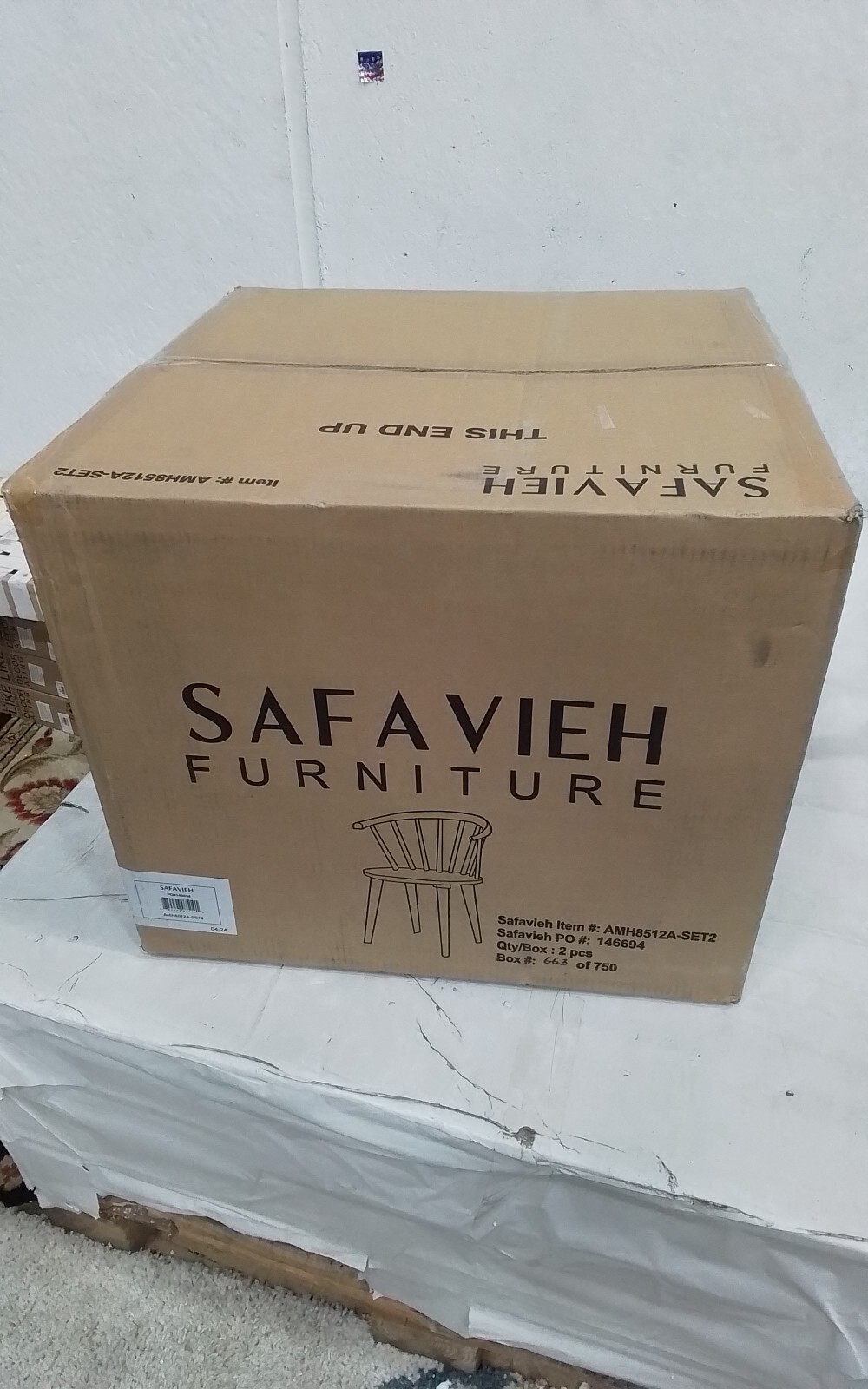 Safavieh BLANCHARD SIDE CHAIR, Reduced Price 2172751387 AMH8512A-SET2