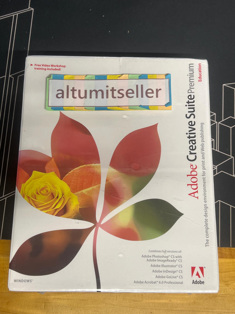 Adobe Creative Suite Premium Education 1.1 Cs1 Windows W/ Serial Keys 5 Disc Set